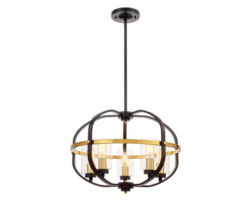 Люстра на штанге LUMINA DECO Monterey LDP 1141-5 BK+MD