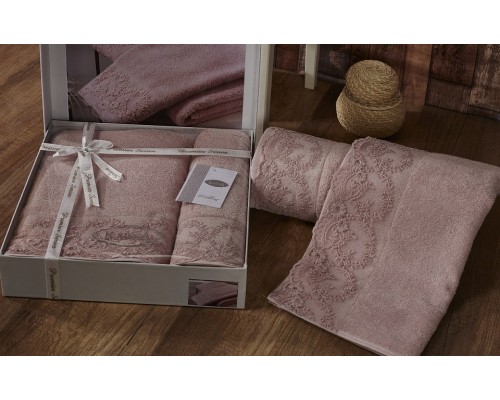 Набор из 2 полотенец для ванной ELINDA