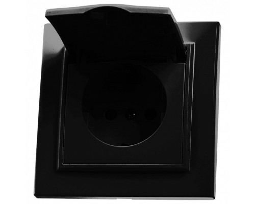 Розетка с заземлением и шторками Stekker Эрна 39481