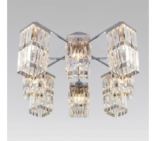 Потолочная люстра Eurosvet Barra 10100/8 хром/прозрачный хрусталь Strotskis