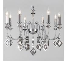 Подвесная люстра Eurosvet Telao 10110/8 хром/дымчатый хрусталь Strotskis