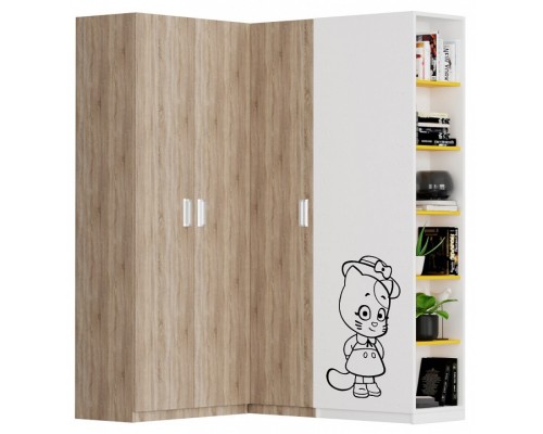 Шкаф платяной Юниор Оранжевая Корова