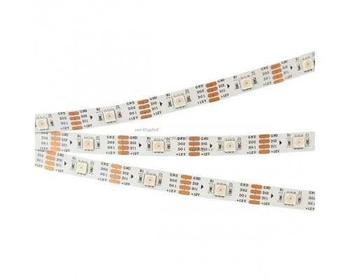 Лента светодиодная Arlight SPI-5000-RAM-5060-30 12V Cx1 RGB-Auto (10mm, 4.8W/m, IP20) 026460