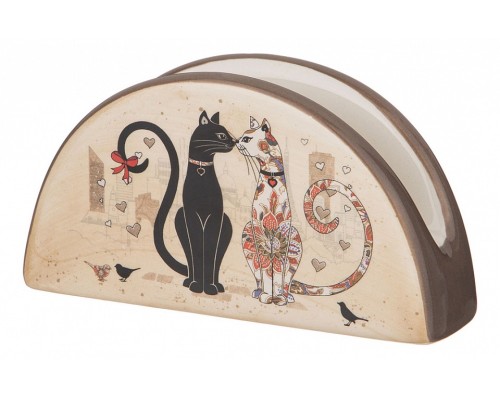 Салфетница (13.5x4x7 см) Парижские коты 358-1729