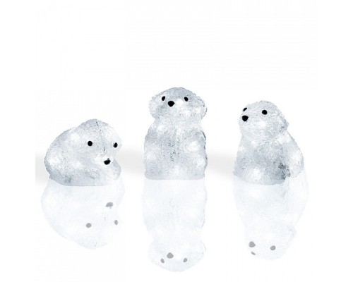 Комплект из 3 зверей световых (20 см) Медвежата 513-266