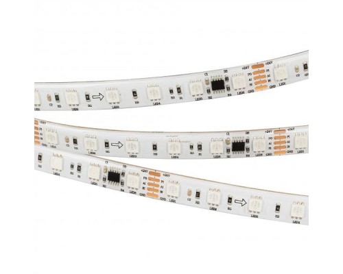Лента светодиодная Arlight DMX-5000SE-5060-60 24V Cx6 RGB (12mm, 14.4W/m, IP65) 029759