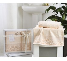 Набор из 2 полотенец для ванной BEYZA