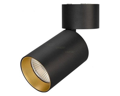 Светильник на штанге Arlight SP-POLO-SURFACE-FLAP-R85-15W Warm3000 (BK-GD, 40 deg) 027550