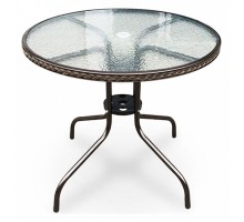 Стол обеденный Николь-1 TLH-087-D80 Cappuccino