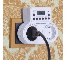 Розетка с таймером Elektrostandard TMH-E TMH-E-5 16A x2 IP20