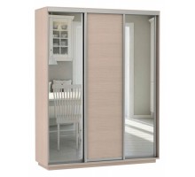 Шкаф-купе Экспресс Медиум (2 зеркала) Трио 2400x600x2200