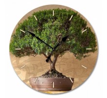 Настенные часы (33x33x4 см) Дерево счастья 01-003