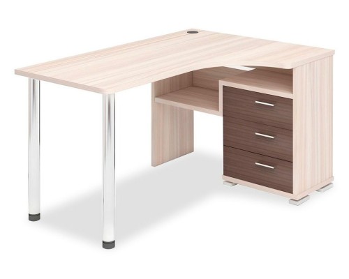 Стол компьютерный Домино СР-132С-150 КШ-Ч-ПРАВ