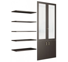 Дверь распашная с полками Chicago T