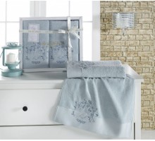 Набор из 2 полотенец для ванной Flori S.107-(мен)