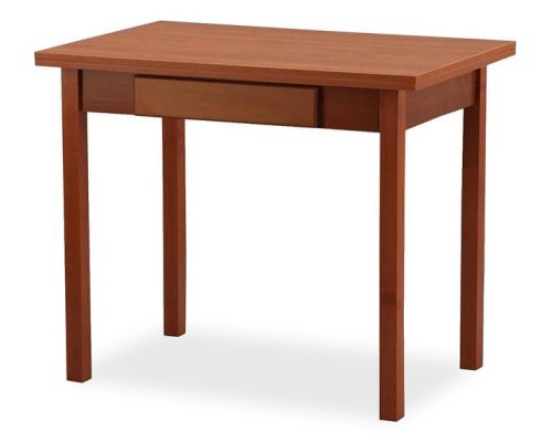 Стол обеденный раскладной прямая ножка с ящиком