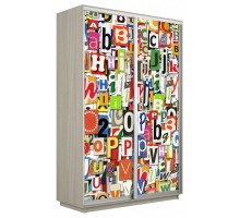 Шкаф-купе Экспресс Фото дуо 1017 1400x600x2200