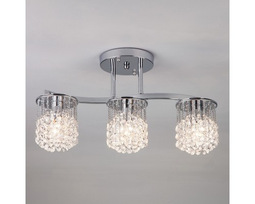 Потолочная люстра Eurosvet Ambroz 3222/3 хром Strotskis