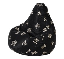 Кресло-мешок Черный Дракон Жаккард L