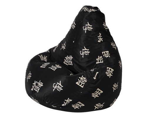 Кресло-мешок Черный Дракон Жаккард L