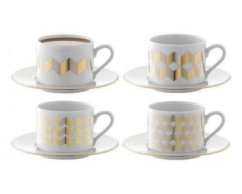Набор из 4 чайных пар Signature chevron P034-11-146