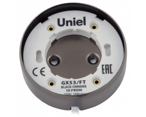Накладной светильник Uniel GX53/FT GX53/FT BLACK CHROME 10 PROM