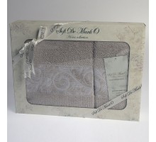 Набор из 2 полотенец для ванной Maria S.032беж