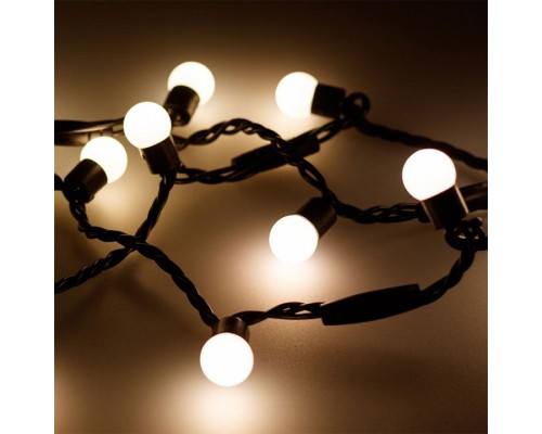 Гирлянда нить [10 м] Ball ARD-BALL-CLASSIC-D17.5-10000-BLACK-100LED WARM (230V, 7W)