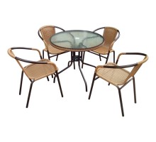 Набор уличный TLH-037С-TLH080RR-D80 Light Beige