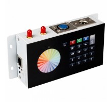 Панель-регулятора цвета RGBW клавишная накладная Arlight SR-2816 DMX SR-2816WI Black (12V, WiFi, 8 зон)