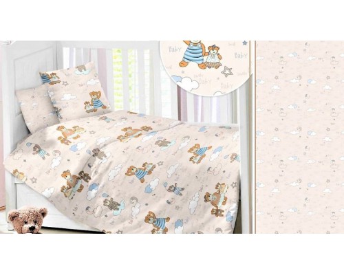 Постельное белье детское Семейка медвежат