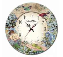 Настенные часы (33x33x4 см) Незабудки 02-017
