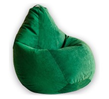 Кресло-мешок Зеленый Микровельвет L