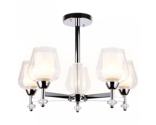 Люстра на штанге Ambrella Traditional TR3151/5 CH/CL хром/прозрачный E27/5 max 40W D630*460