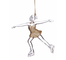 Елочная игрушка (10x11 см) Фигуристка 865-442