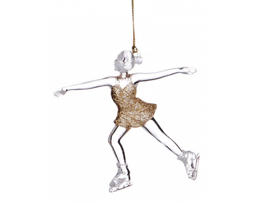 Елочная игрушка (10x11 см) Фигуристка 865-442