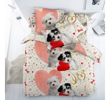 Постельное белье полутораспальное Собачки