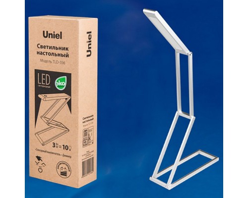 Настольная лампа офисная Uniel TLD-556 TLD-556 Silver/LED/105Lm/6500K