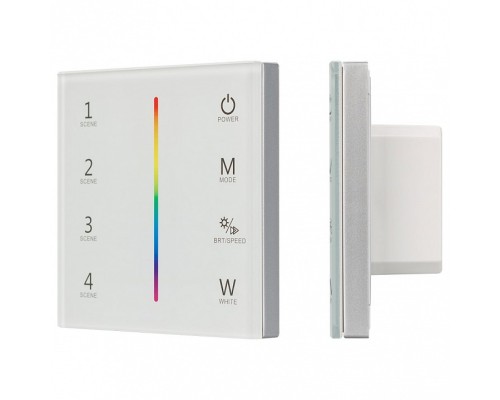 Панель-регулятора цвета RGBW сенсорная встраиваемая Arlight Sens SMART-P22-RGBW White (12-24V, 4x3A, 2.4G)