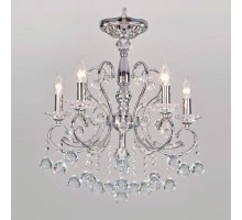 Подвесная люстра Eurosvet Collana 10096/5 хром/прозрачный хрусталь Strotskis