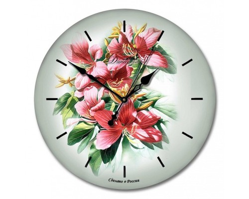 Настенные часы (33x33x4 см) Букет 01-016