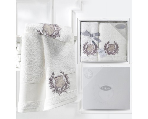 Набор из 2 полотенец для ванной (70x140 см) Davis