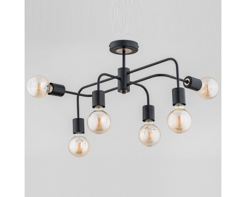 Люстра на штанге Alfa Linio Black 25496