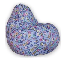 Кресло-мешок Домики Фиолетовые XL