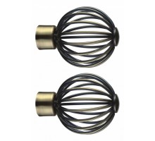 Набор из 2 наконечников для карнизов Шар кованый