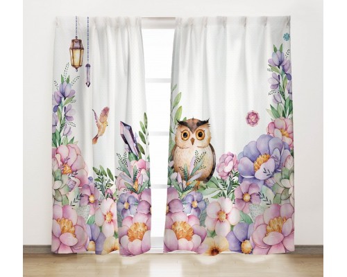 Гардина (165x270 см) 2 шт. Совушка