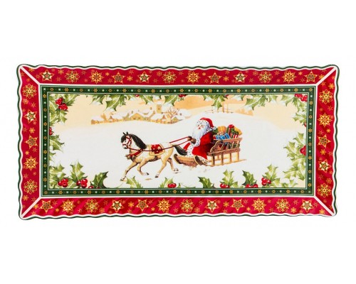 Блюдо декоративное (36.5x18x2 см) Christmas collection 586-435