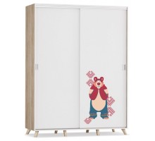 Шкаф-купе Маша и медведь Folk
