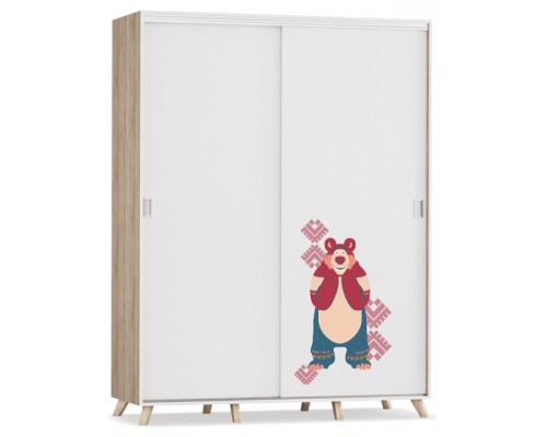 Шкаф-купе Маша и медведь Folk