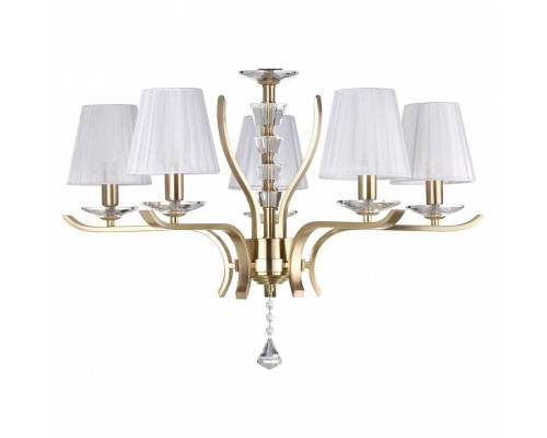 Подвесная люстра Ideal Lux Pegaso PEGASO SP5 OTTONE SATINATO